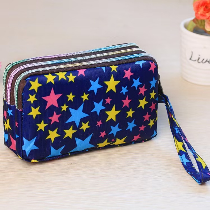 Wristlet Wallet Zipper - 방수 여성용 지갑 3개의 지퍼 셀