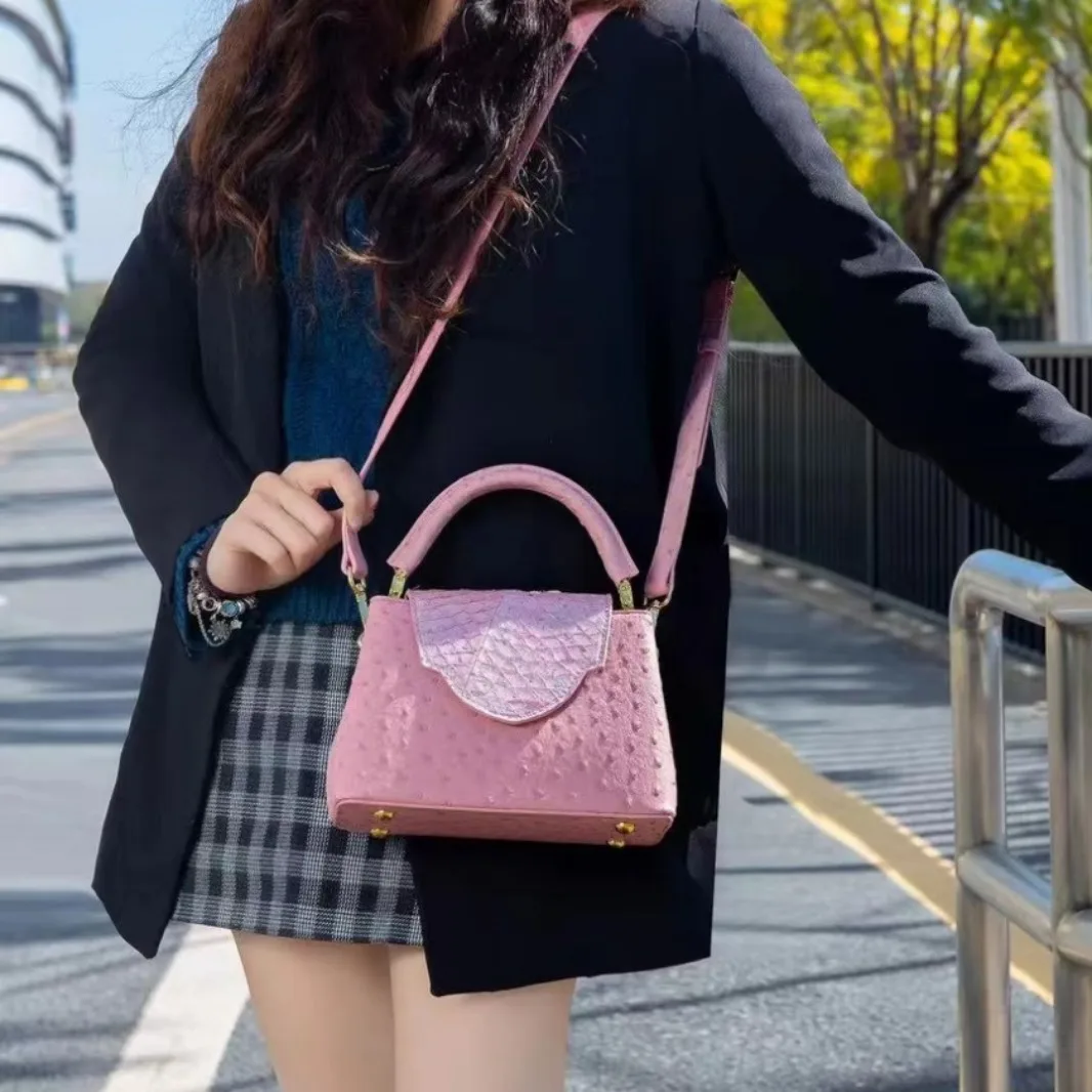 Luxury Bags For Sale - HXia 럭셔리 스퀘어 여성 가방 타조