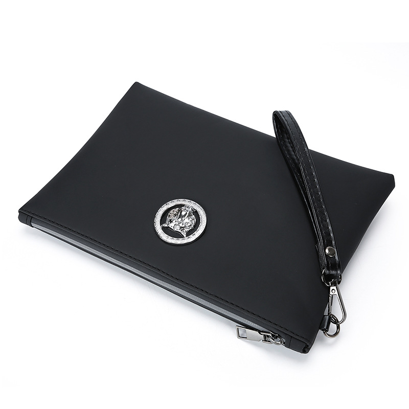 Wristlet Wallet Zipper - 남성용 부드러운 PU 가죽 클러치 백