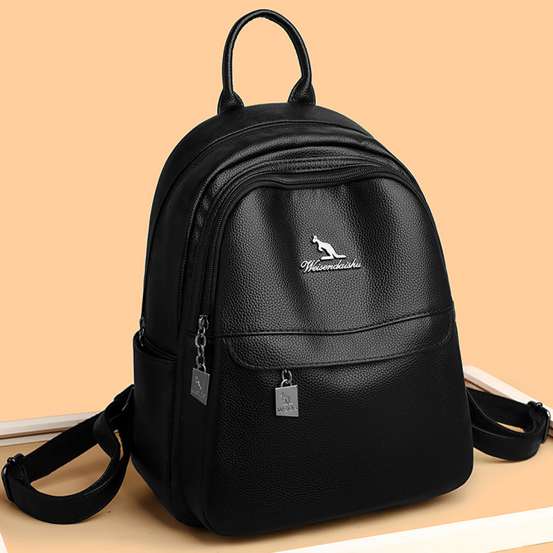 Luxury Bags With Zipper - 하이 퀄리티 가죽 배낭 여성용 숄더백,