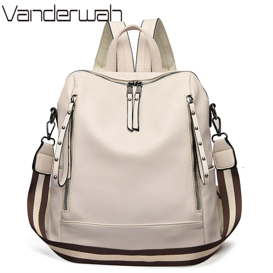 Luxury Bags With Zipper - 브랜드 럭셔리 배낭 부드러운 가죽 방수
