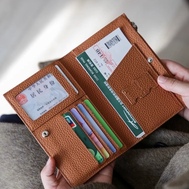 가죽 여권 홀더 커버 케이스 방수 여행용 신용카드 지갑 - Wristlet Wallet Zipper 리뷰 및 가격