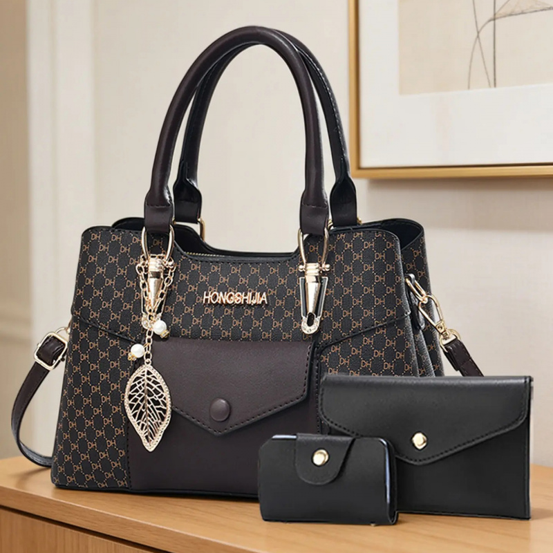 고급스러운 질감의 대용량 통근용 토트백, 컬러 블록 디 - Luxury Bags With Zipper 리뷰 및 가격