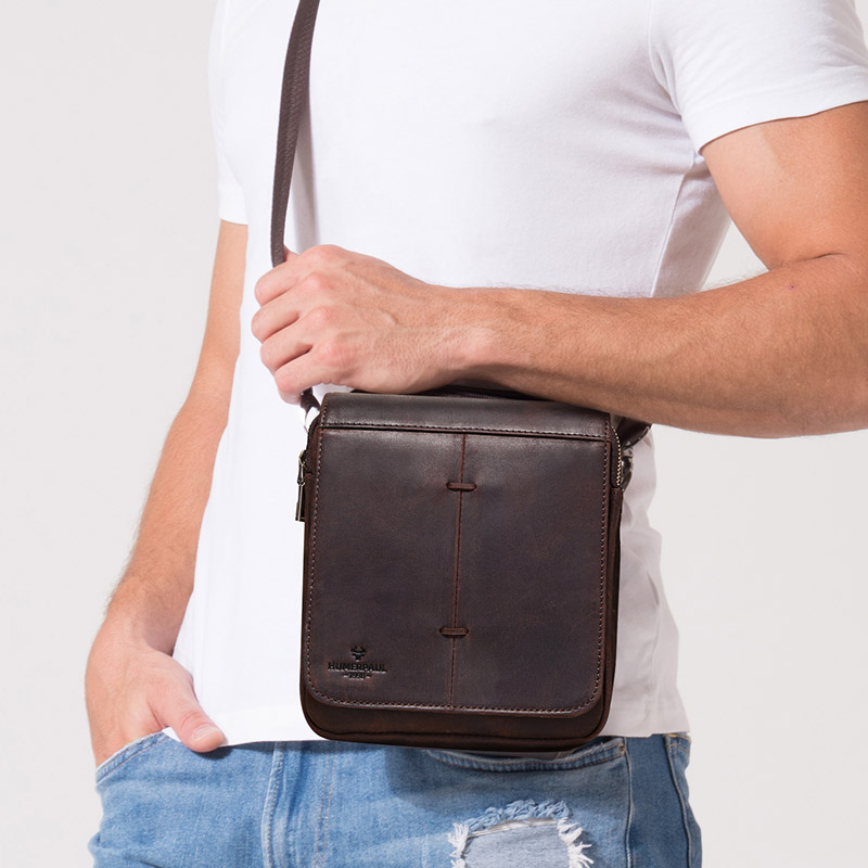 빈티지 크레이지 호스 가죽 남성 메시지 가방, 최고 품 - Luxury Bags Sling 리뷰 및 가격