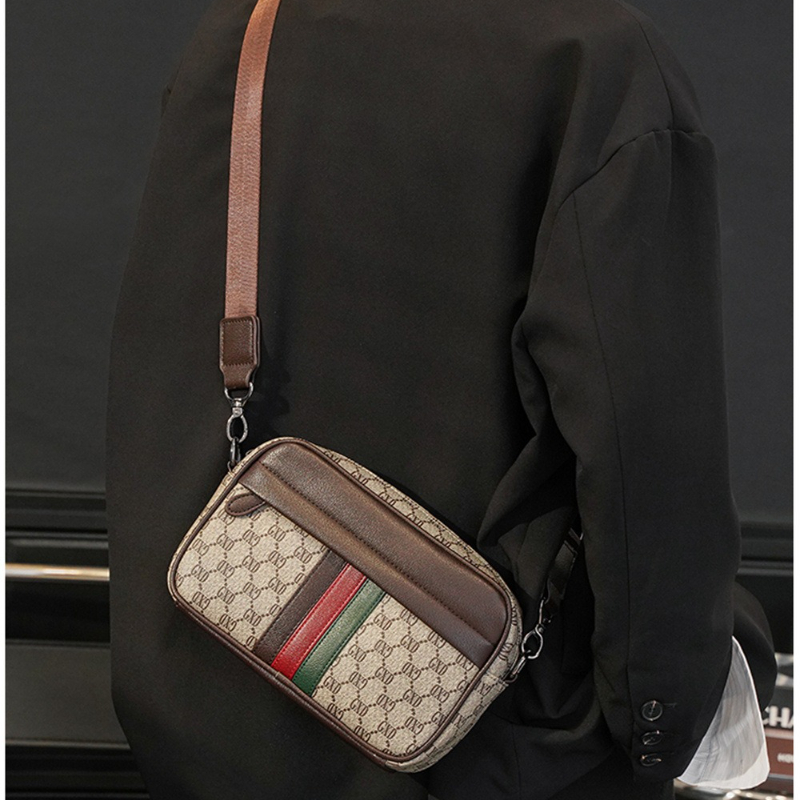 패션 스트라이프 남성 크로스백 명품 레터 프린트 크로스 - Luxury Bags Sling 리뷰 및 가격