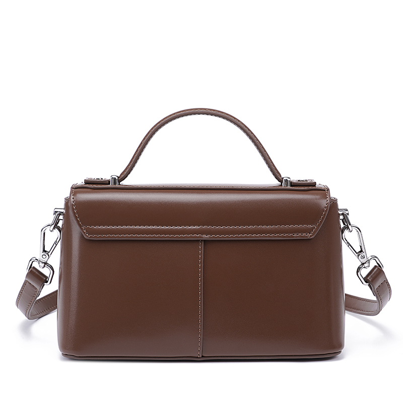 여성 브라운 레더 탑 핸들백 스트럭처드 샤첼 핸드백 실 - Structured Handbag Top Handle 리뷰 및 가격