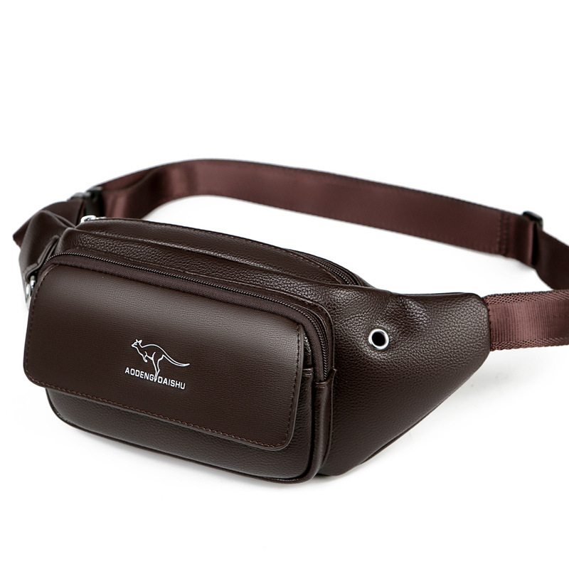 럭셔리 브랜드 남성용 가죽 패니 팩 체스트 백, 남성  - Luxury Bags Sling 리뷰 및 가격