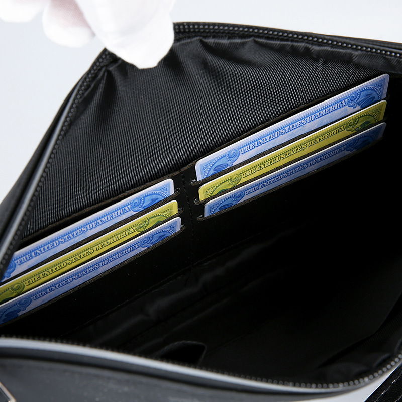 남성용 부드러운 PU 가죽 클러치 백 대용량 지갑 비즈 - Wristlet Wallet Zipper 리뷰 및 가격