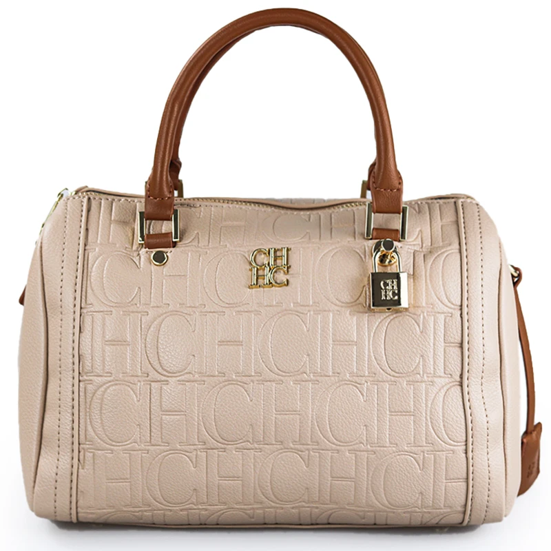 CH 여성 핸드백 럭셔리 엠보싱 로고 브라운 PU 가죽 - Luxury Bags For Sale 리뷰 및 가격