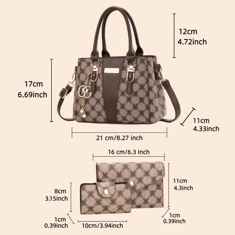 라이트 럭셔리 하이엔드 레터 프린트 핸드백, 패셔너블하 - Luxury Bags With Zipper 리뷰 및 가격
