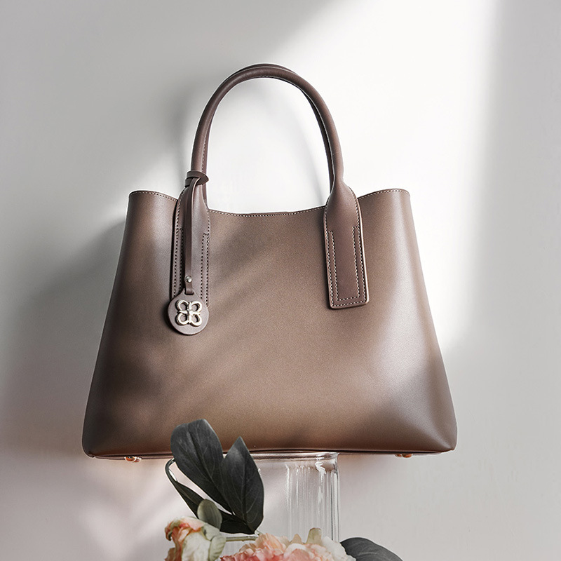 여성용 블랙 천연 가죽 스트럭쳐드 토트백, 탑 핸들 숄 - Structured Handbag Top Handle 리뷰 및 가격