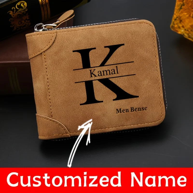 맞춤형 이름 남성용 지갑 패션 반투명 남성용 멀티 카드 - Wristlet Wallet Zipper 리뷰 및 가격