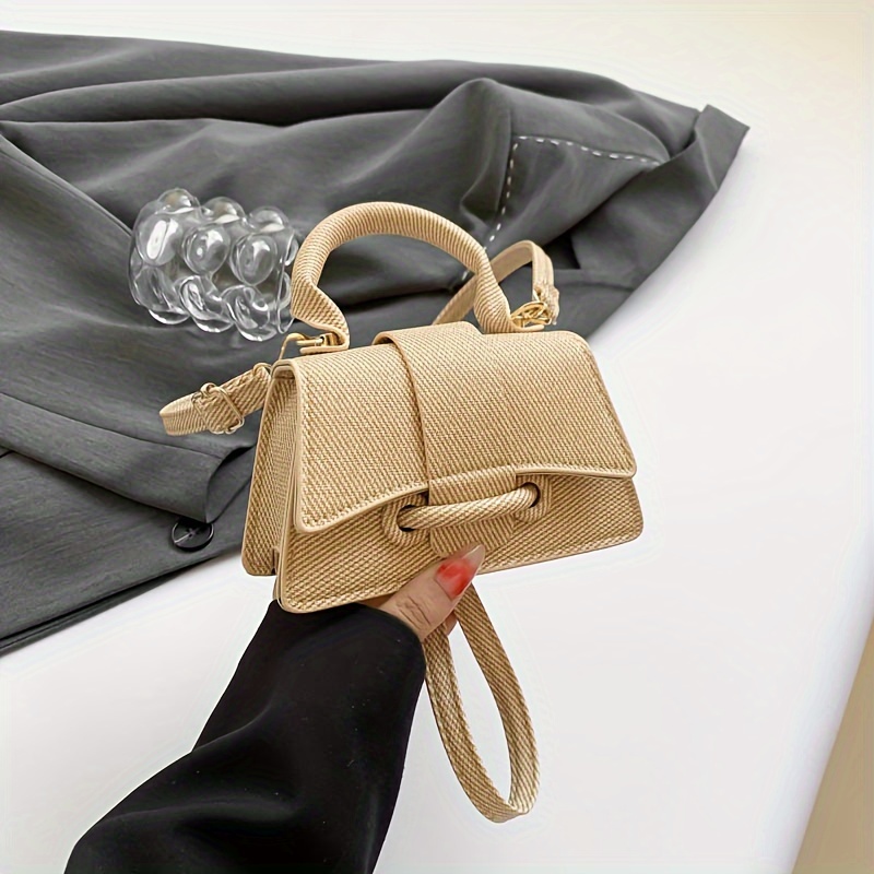여성 패션 우븐 미니 핸드백, 우아한 구조의 크로스바디 - Structured Handbag Top Handle 리뷰 및 가격
