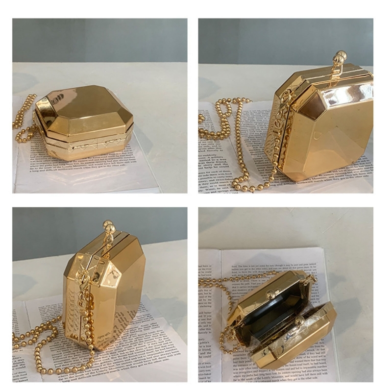 미니 럭셔리 골드 파티 이브닝 클러치 핸드백 여성용,  - Luxury Bags With Zipper 리뷰 및 가격