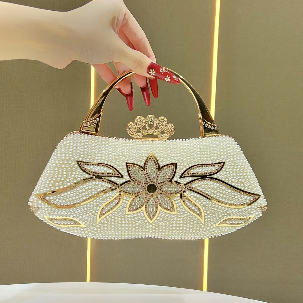 탑 핸들 백 플로럴 웨딩 파티 핸드백 연회용 핸드백 구 - Structured Handbag Top Handle 리뷰 및 가격