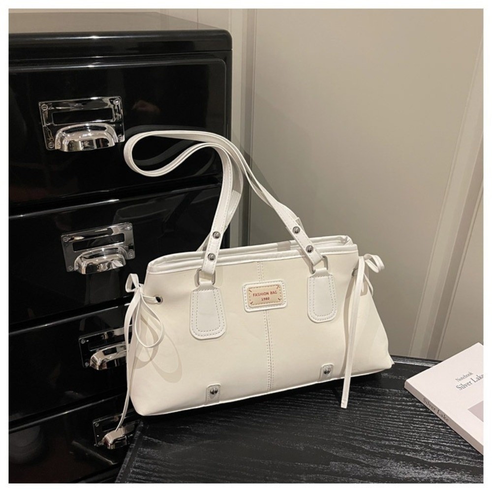 미니멀리스트 인조가죽 토트백 지퍼탑 구조형 숄더백 듀얼 - Structured Handbag Top Handle 리뷰 및 가격