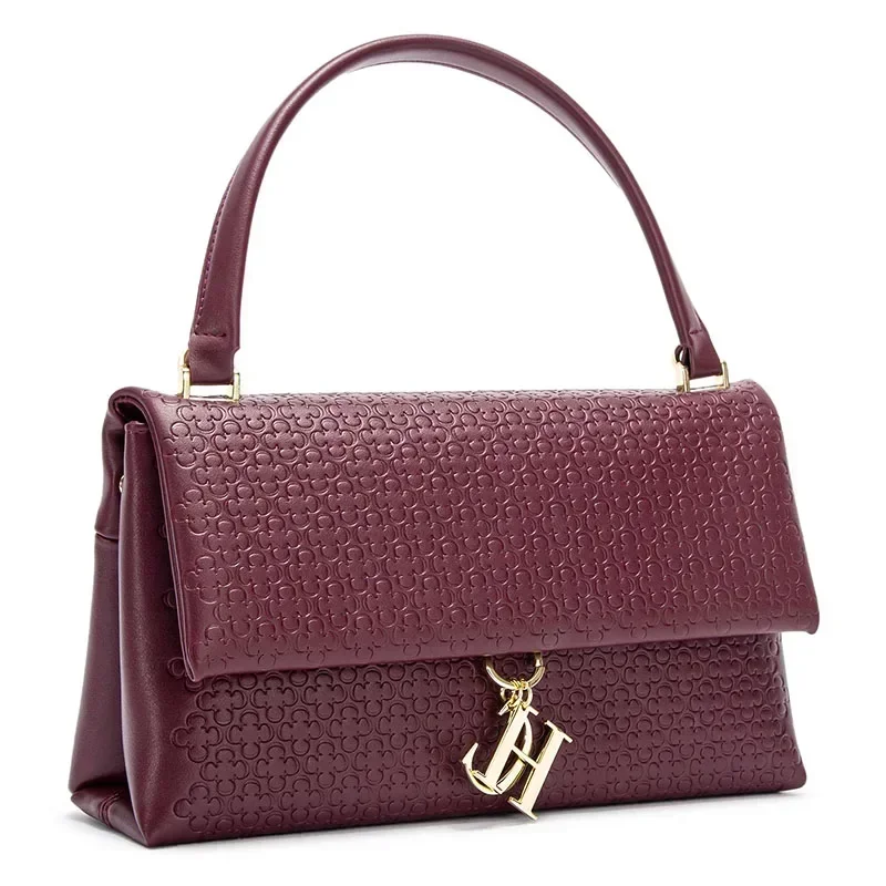 우아한 핸드백 모노그램 엠보싱 금속 브랜드 펜던트 탑  - Structured Handbag Top Handle 리뷰 및 가격