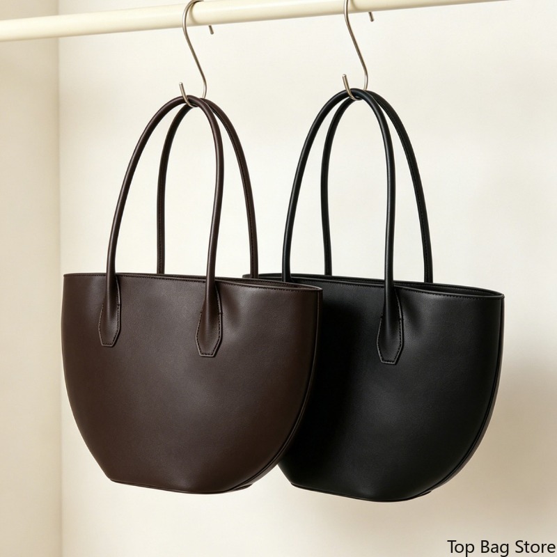 여성용 숄더 토트백 고급 하프문 천연 가죽 구조형 탑  - Structured Handbag Top Handle 리뷰 및 가격