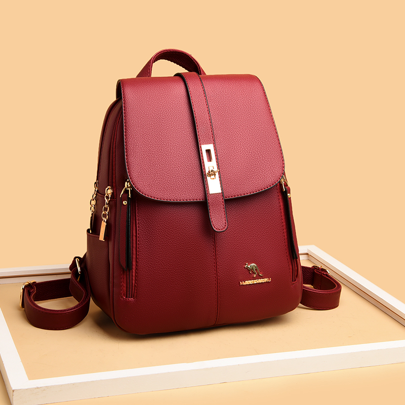여성용 럭셔리 가죽 배낭, A Dos 캐주얼 데이팩,  - Luxury Bags With Zipper 리뷰 및 가격