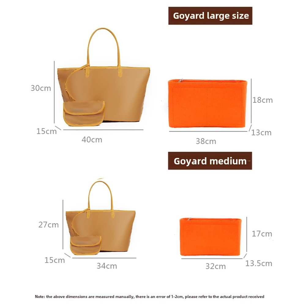 Goyard 토트 용 펠트 인서트 백 화장품 주최자 인 - Luxury Bags Goyard 리뷰 및 가격