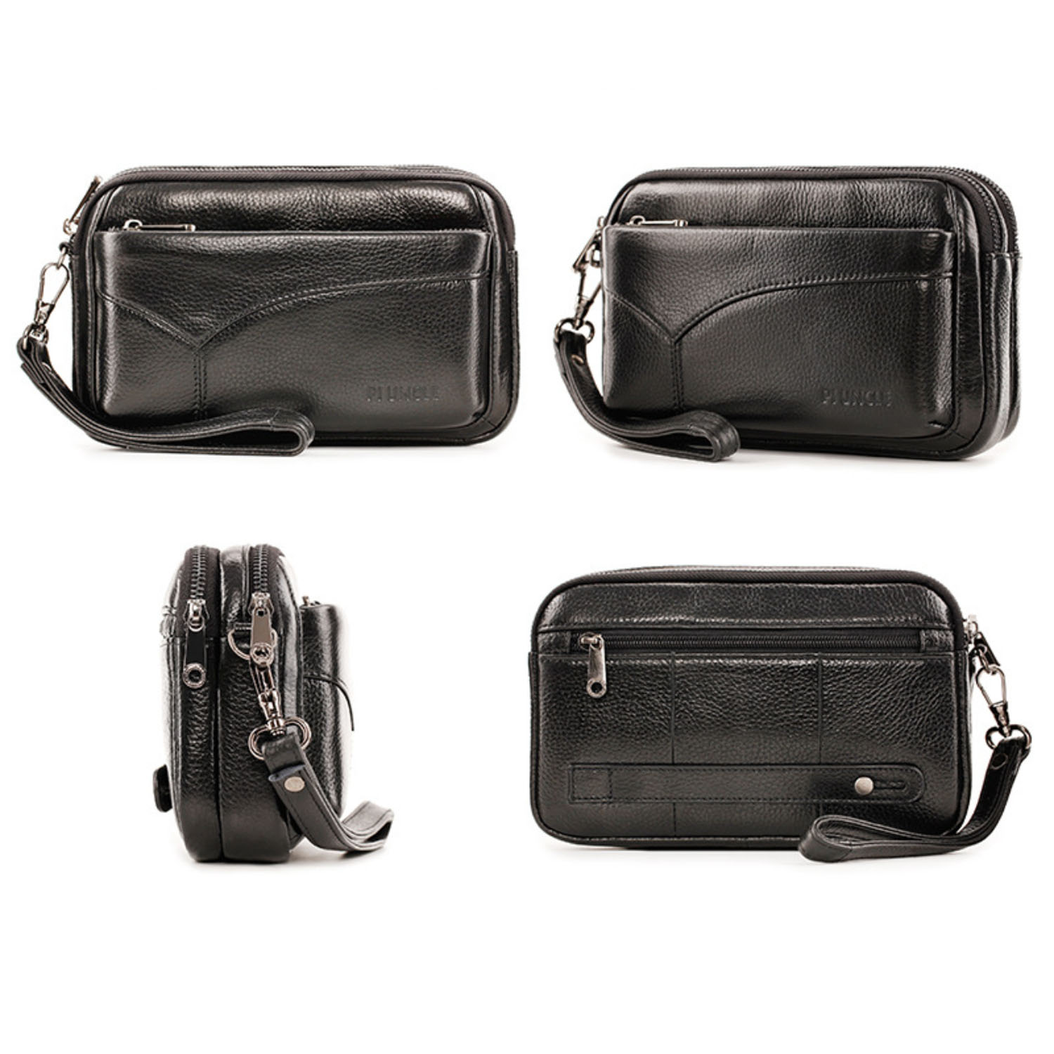 남성용 정품 가죽 패션 비즈니스 클러치 백, 빈티지 손 - Wristlet Wallet Zipper 리뷰 및 가격