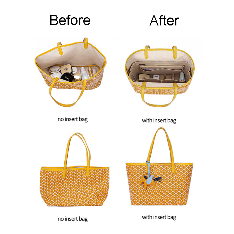 고야드 토트용 펠트 인서트 백, 화장품 정리함, 지퍼가 - Luxury Bags Goyard 리뷰 및 가격