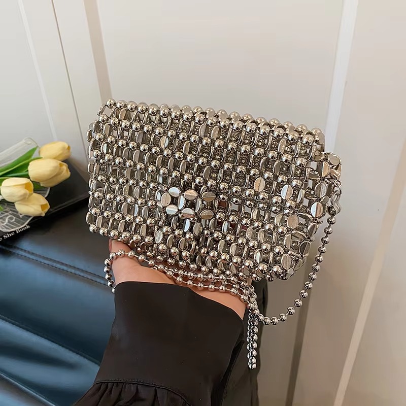 PU 고급스러운 느낌의 단색 이브닝 백, 홀로우 아웃  - Luxury Bags For Sale 리뷰 및 가격