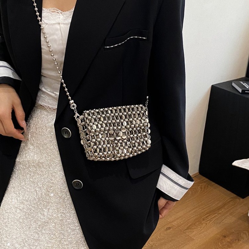 PU 고급스러운 느낌의 단색 이브닝 백, 홀로우 아웃  - Luxury Bags For Sale 리뷰 및 가격