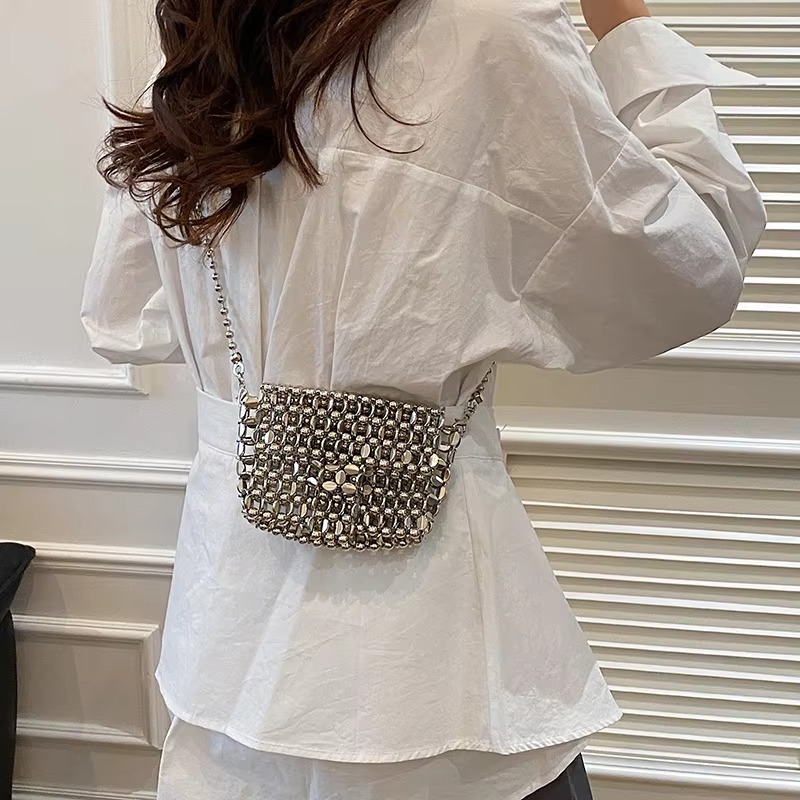 PU 고급스러운 느낌의 단색 이브닝 백, 홀로우 아웃  - Luxury Bags For Sale 리뷰 및 가격