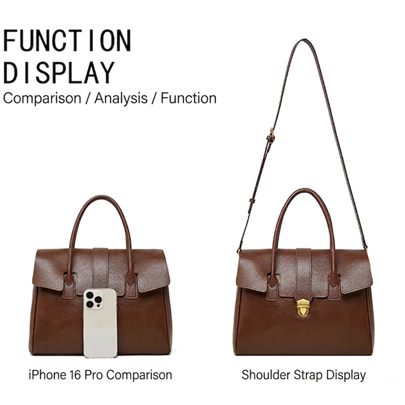 BURMINSA 여성용 정품 가죽 탑 핸들 가방 레트로 - Structured Handbag Top Handle 리뷰 및 가격