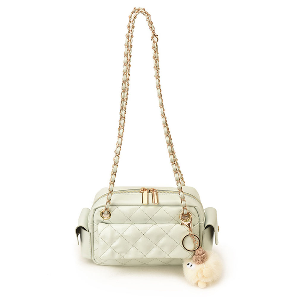 퀼팅 패턴 체인 디자인 크로스바디 백 광택 인조 가죽  - Luxury Bags Sling 리뷰 및 가격