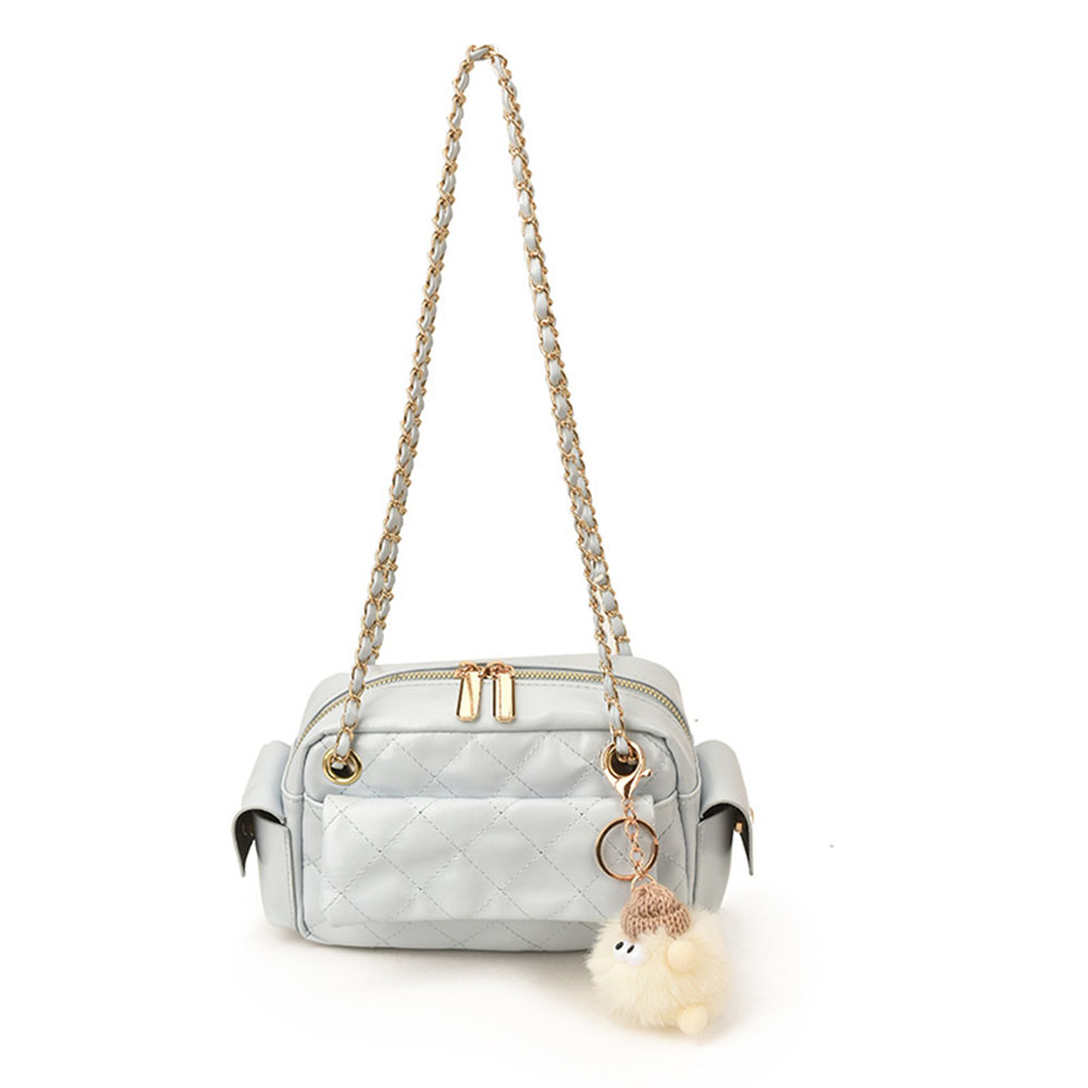 퀼팅 패턴 체인 디자인 크로스바디 백 광택 인조 가죽  - Luxury Bags Sling 리뷰 및 가격